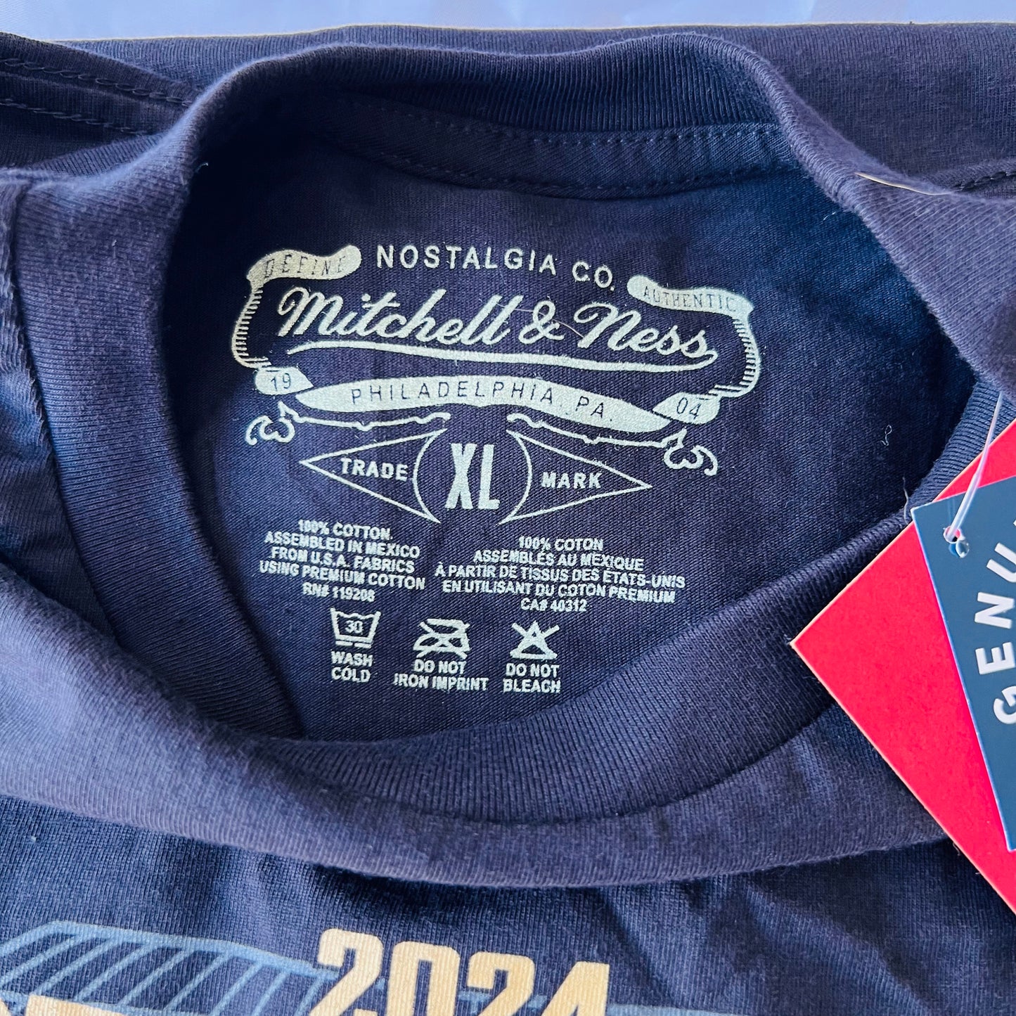 Men's LA Dodgers Mitchell & Ness 2024 World Series Champions T-Shirt - Black - XL