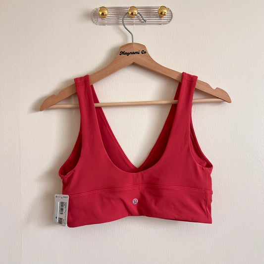 Align V-Neck Bra, A/B Cup - Desert Red - Size 8 (Medium)