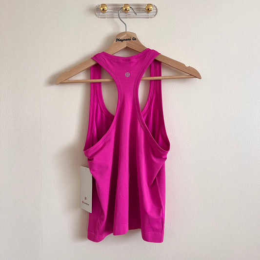 Lululemon Swiftly Tech Racerback Tank 2.0 *Race - Spandex Stripe Pow Pink/Sakura Pink - Size 6 (Small)
