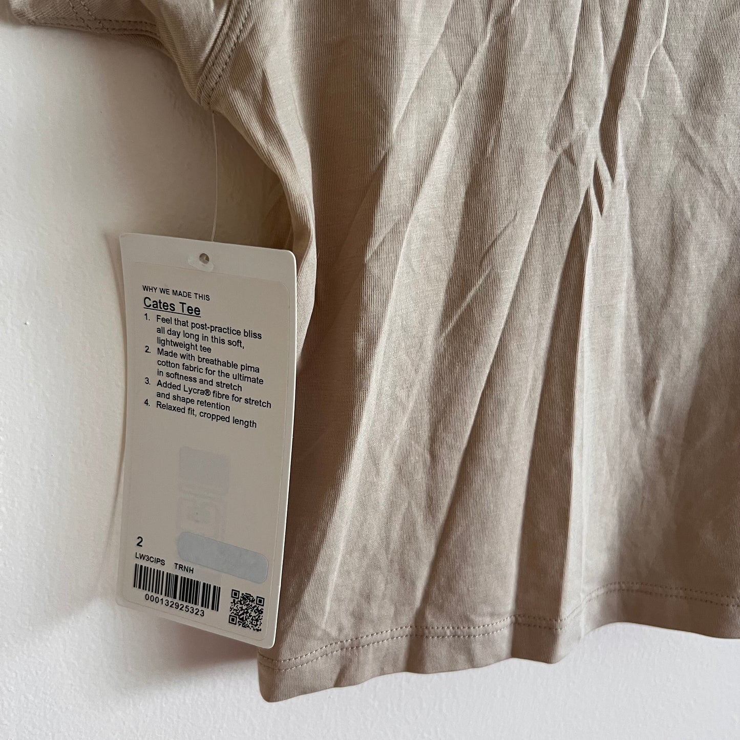 Lululemon Cates Tee - Trench - Size 2
