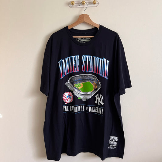 Mitchell & Ness Men's MLB Old Yankee Stadium Tee NY Yankees - Navy - Size XXXL