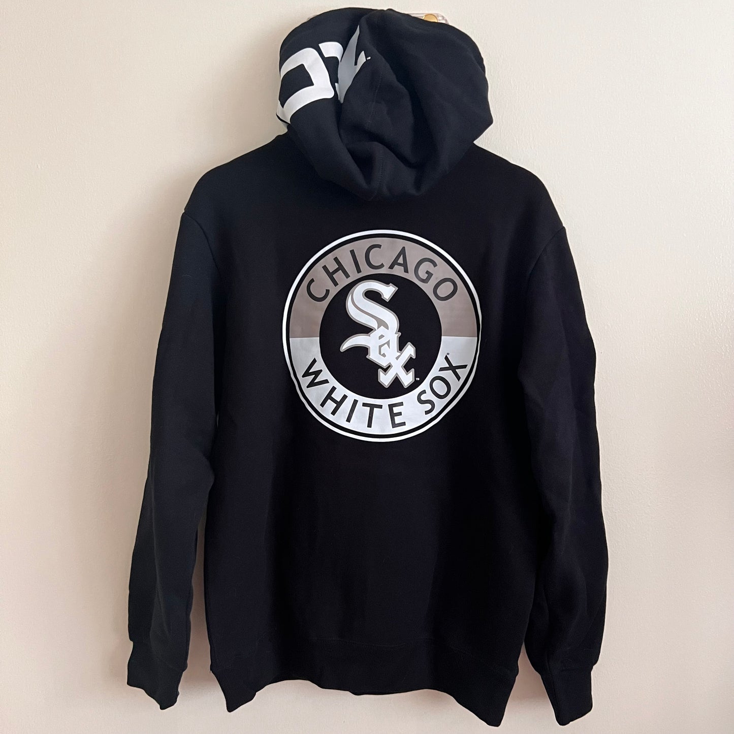 Men's Mitchell & Ness Chicago White Sox City Collection Fleece Pullover Hoodie - Black - Small