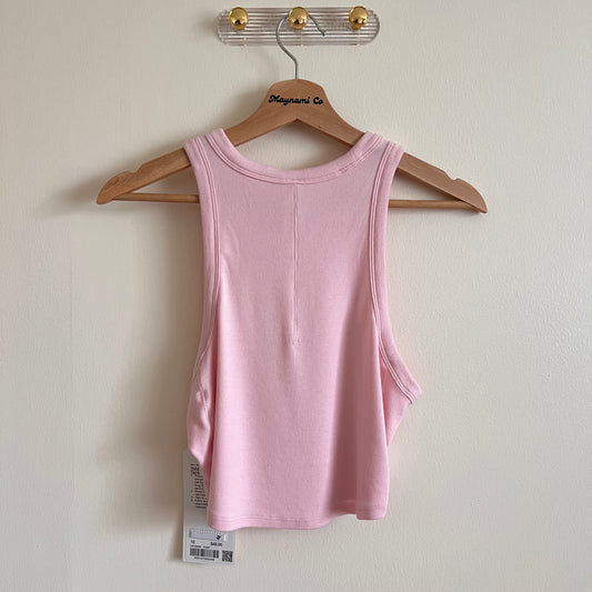 Lululemon Hold Tight Cropped Tank - Flush Pink - Size 10 (Large)