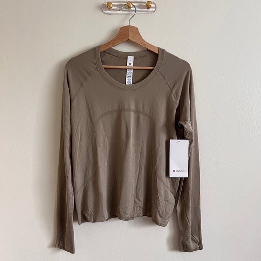 Lululemon Swiftly Tech Long Sleeve 2.0 *Race Sheer Oak - Size 12