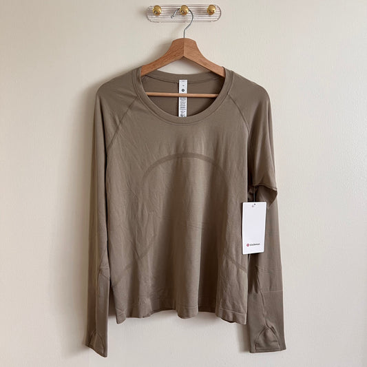 Lululemon Swiftly Tech Long Sleeve 2.0 *Race Sheer Oak - Size 14