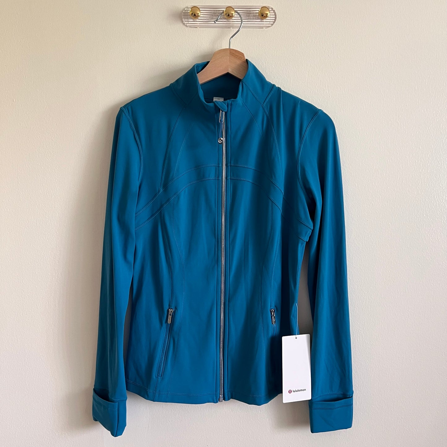 Lululemon Define Jacket *Nulu - Hawaiian Blue / Mirror Silver - Size 10