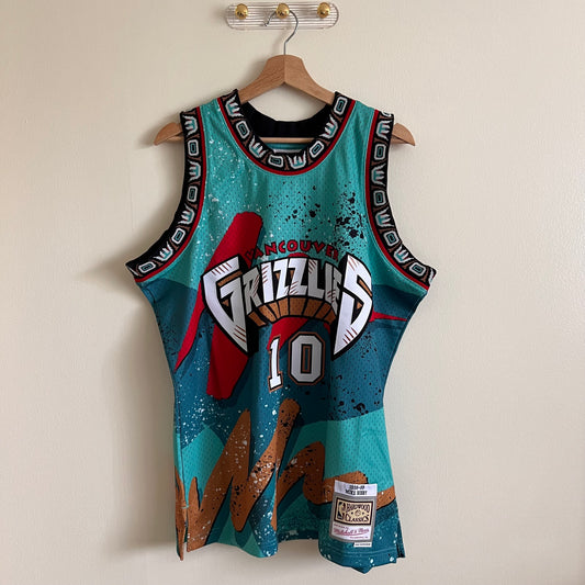 Mitchell & Ness Men’s Mike Bibby Vancouver Grizzlies Jersey - Teal - Size Large