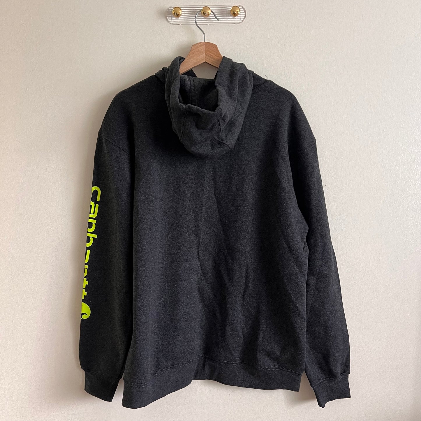 Men’s Carhartt Loose Fit Midweight Logo Sleeve Graphic Sweatshirt - Carbon Heather - Size Large