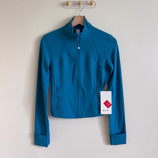 Lululemon Define Cropped Jacket *Nulu - Hawaiian Blue - Size 6