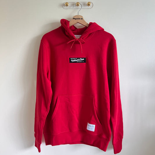 Mitchell & Ness Men’s Branded Logo Hoody - Red - Size Medium