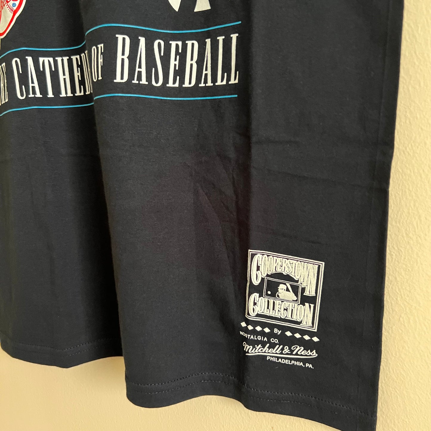 Mitchell & Ness Men's MLB Old Yankee Stadium Tee NY Yankees - Navy - Size Medium