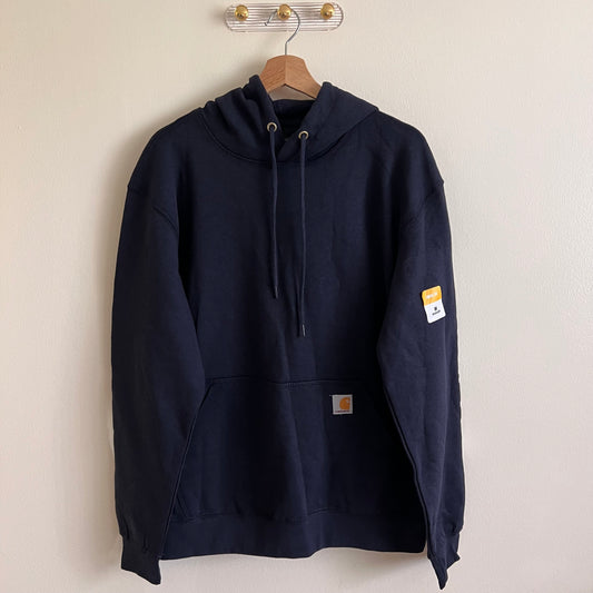 Men’s Carhartt Loose Fit Midweight Logo Sleeve Graphic Sweatshirt - New Navy - Size Medium