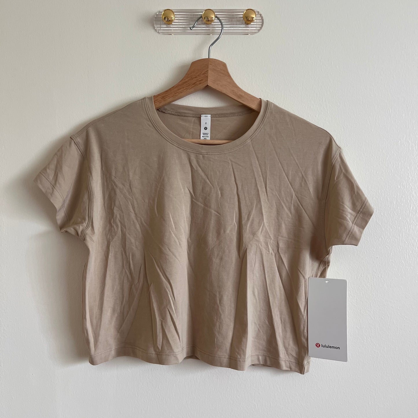 Lululemon Cates Tee - Trench - Size 2