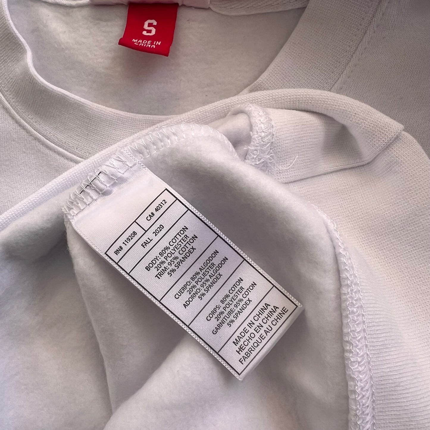 Men's Mitchell & Ness MLB Crew Neck Sweater LA Dodgers- White- Small