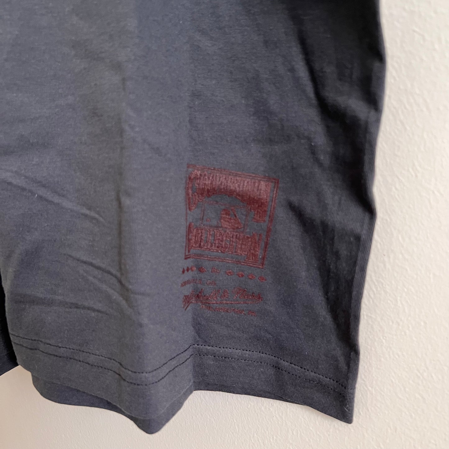 Mitchell & Ness Men's San Diego Padres Wordmark T-Shirt - Grey Heather - Size XXXL