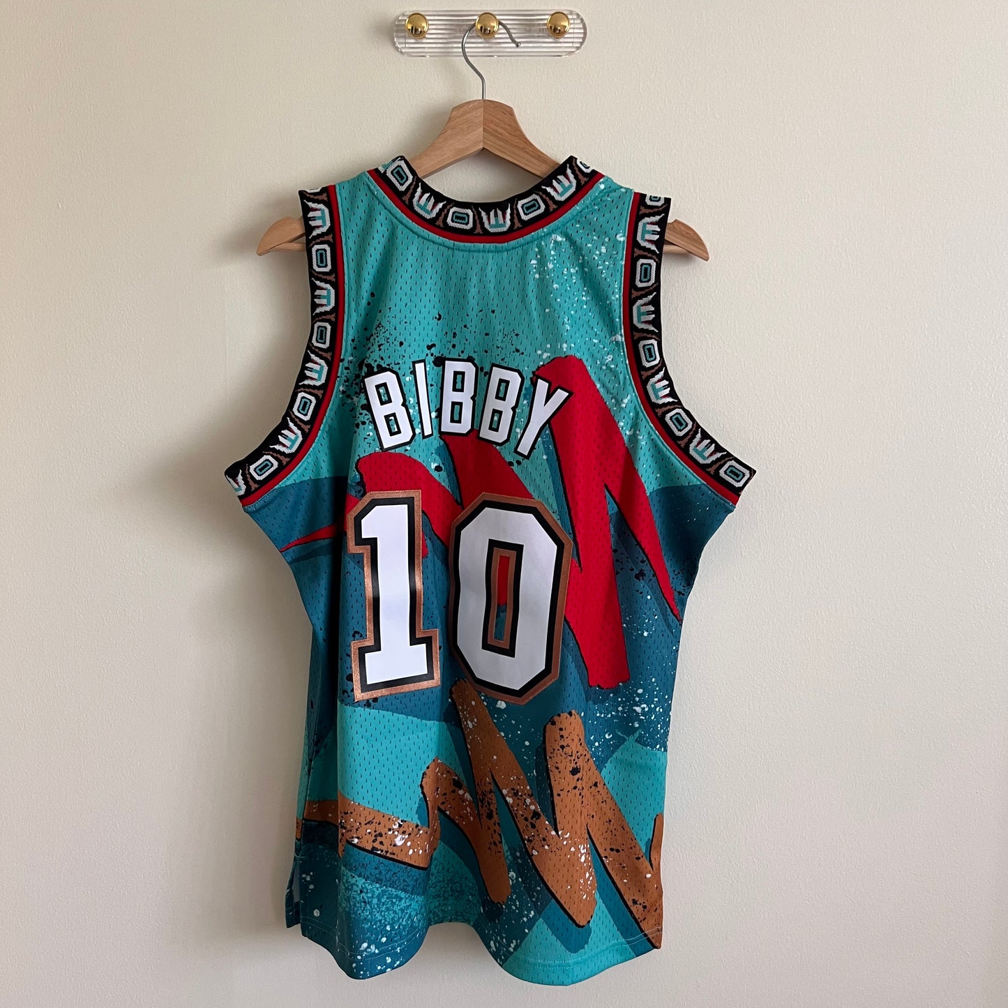 Mitchell & Ness Men’s Mike Bibby Vancouver Grizzlies Jersey - Teal - Size Large